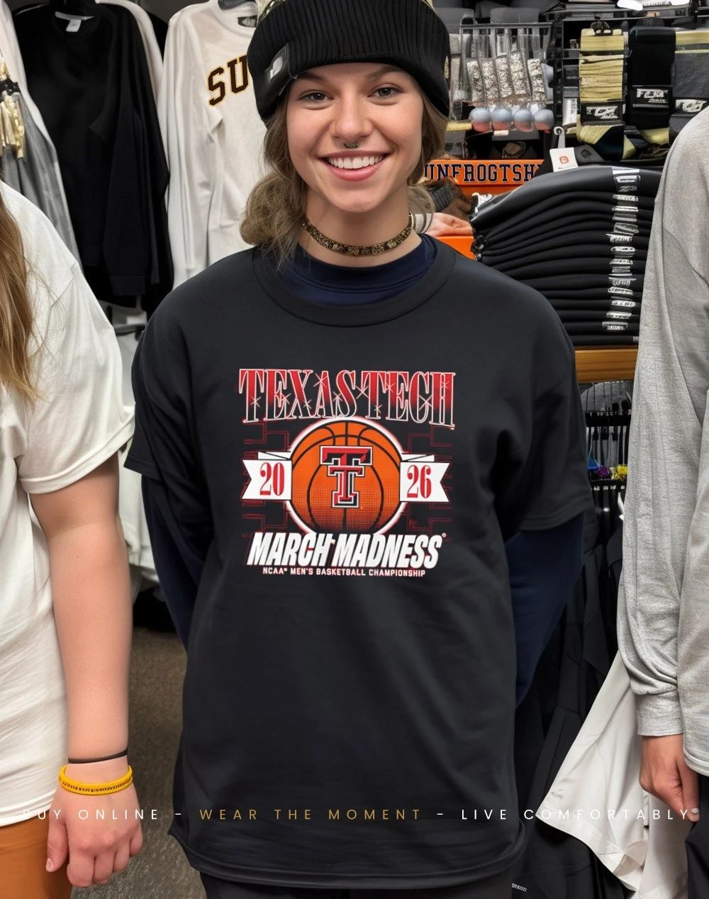 Texas Tech Red Raiders MBB 2026 March Madness logo shirt