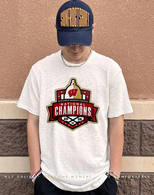 Wisconsin Badgers NCAA Ice Hockey 2026 National Champions shirt