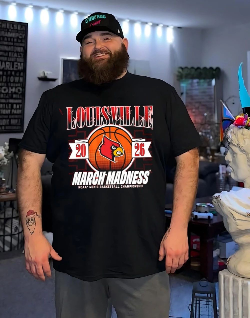 Louisville Cardinals MBB 2026 March Madness logo shirt