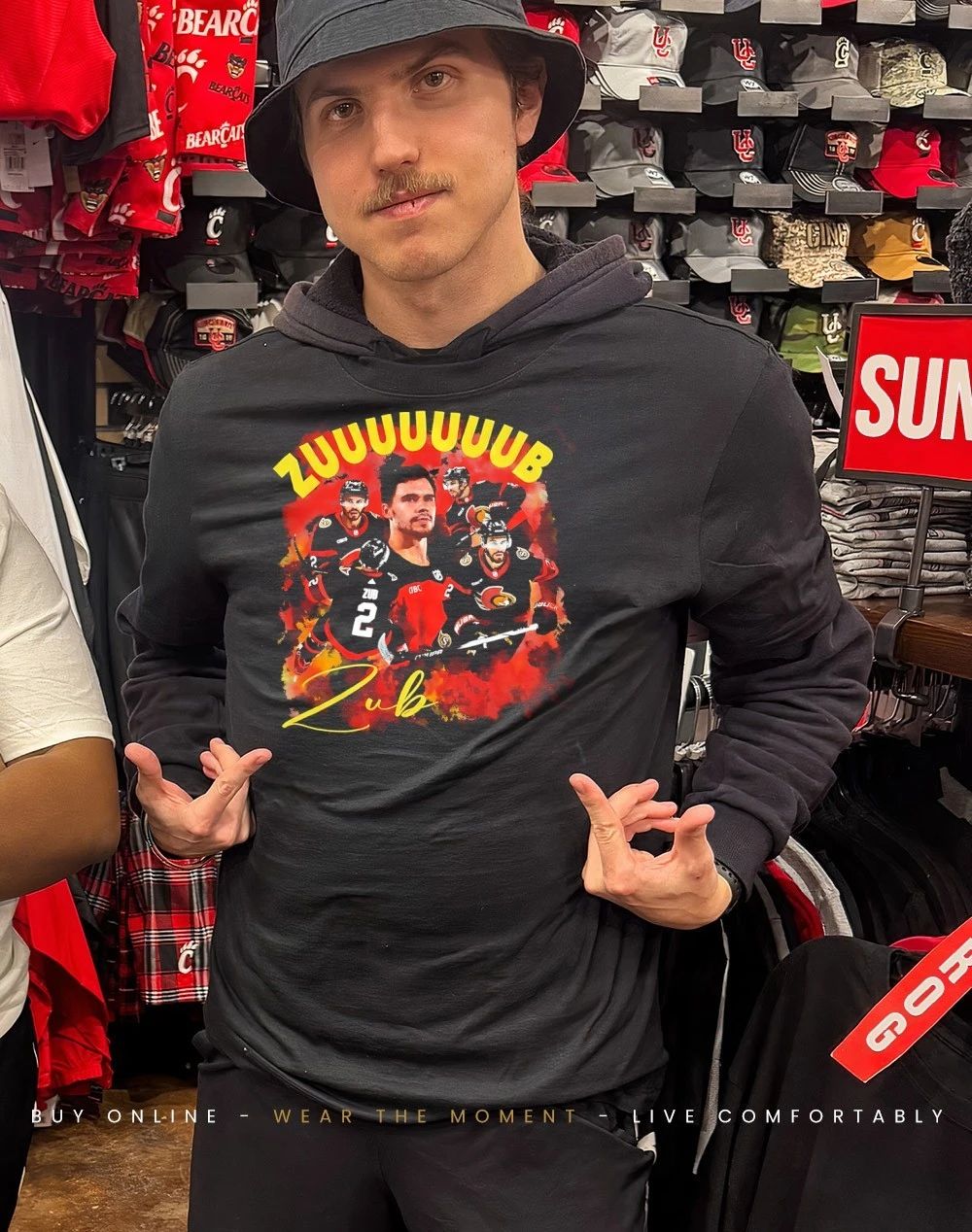 Ottawa Senators Artem Zub ZUUUB Sens collage graphic shirt