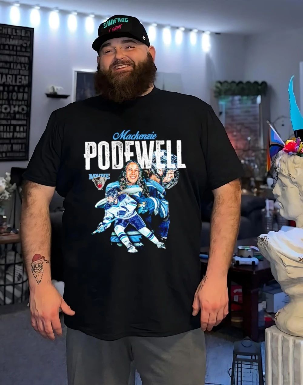 Mackenzie Podewell Maine Women’s Ice Hockey NCAA player collage shirt