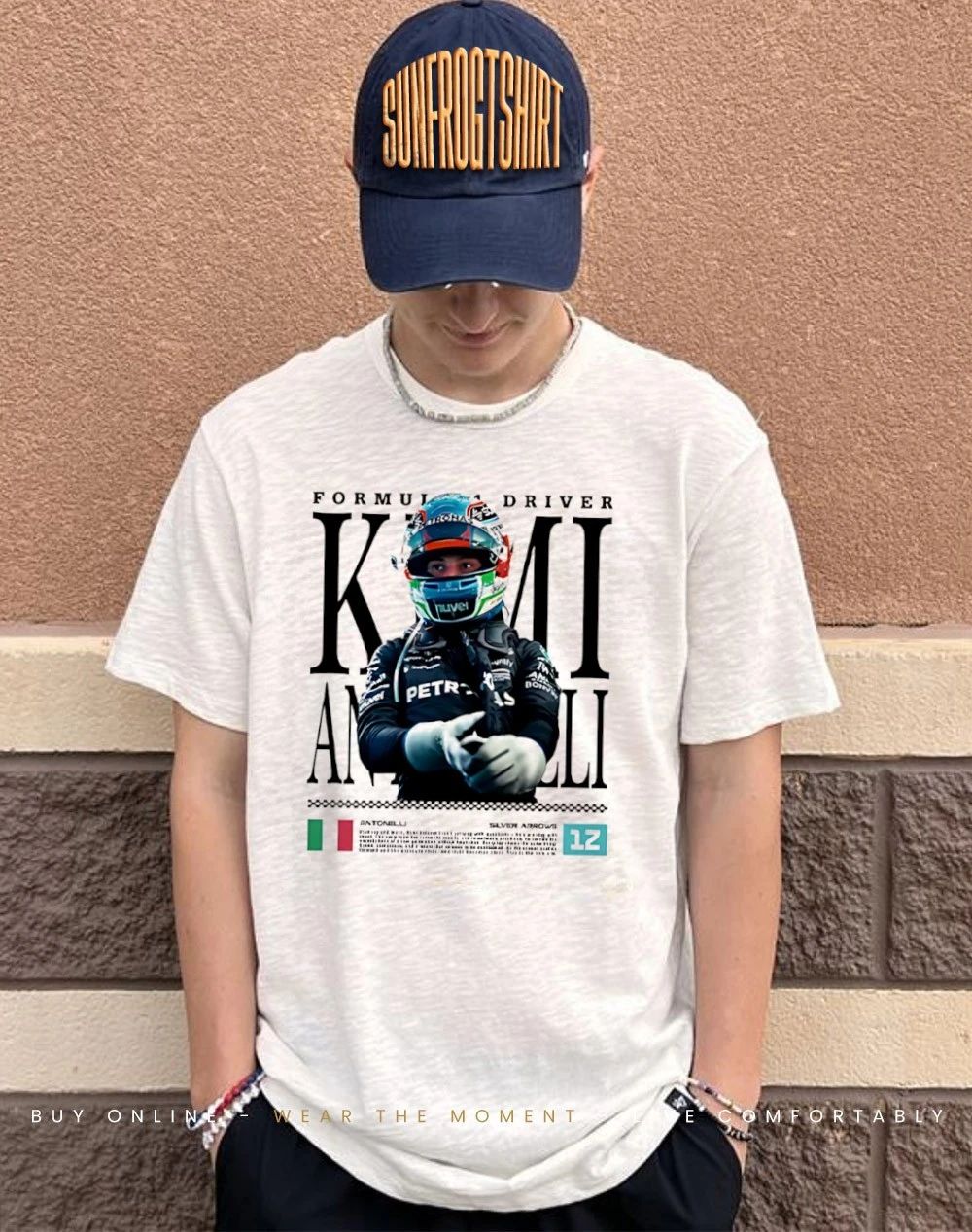 Kimi Antonelli F1 Racing graphic shirt