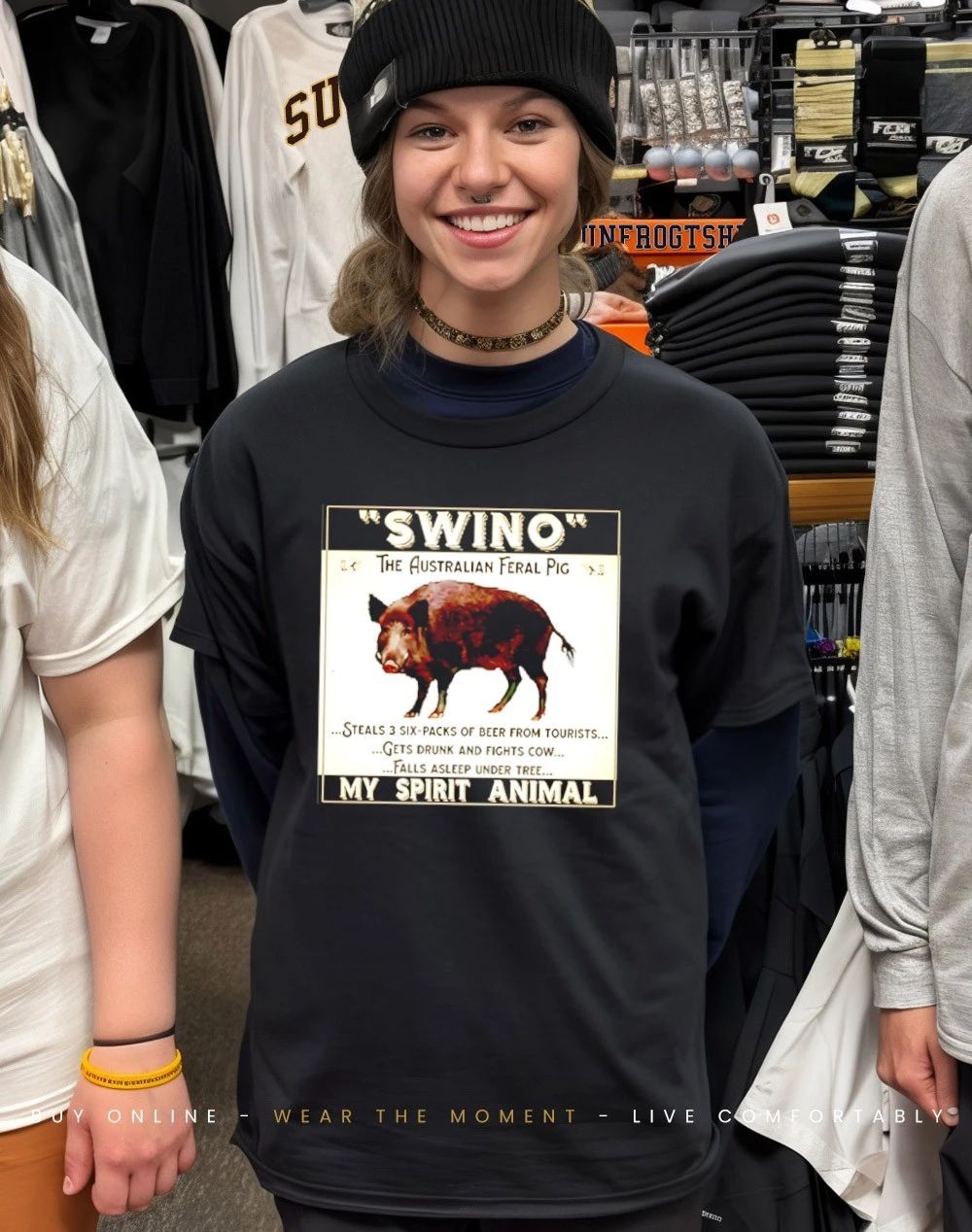 Swino Australian Feral Pig My Spirit Animal Shirt