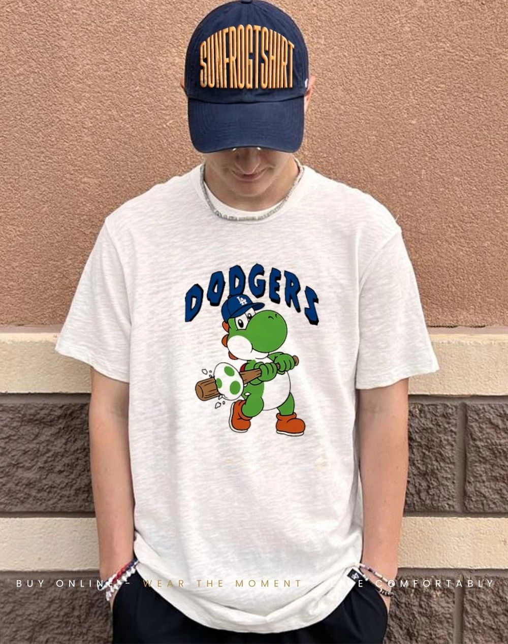 LA Dodgers Yoshi Baseball Egg Shirt