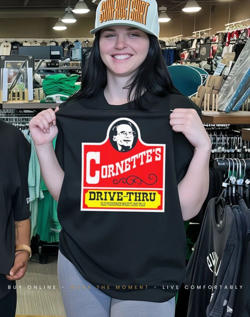 Jim Cornette Drive-Thru old fashioned wrestling talk shirt