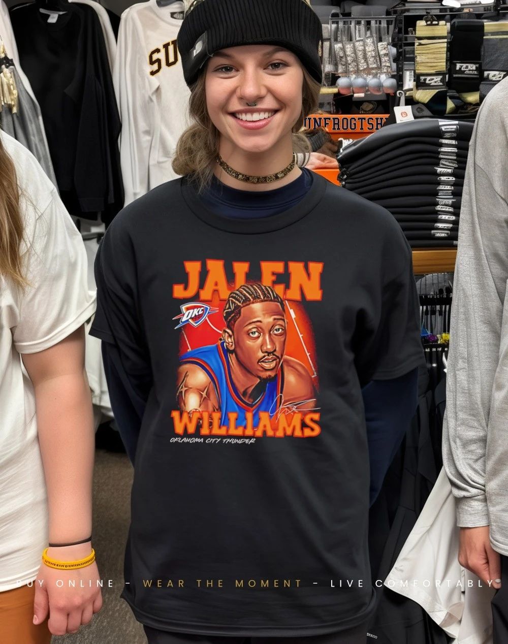 Jalen Williams Oklahoma City Thunder Airbrush shirt