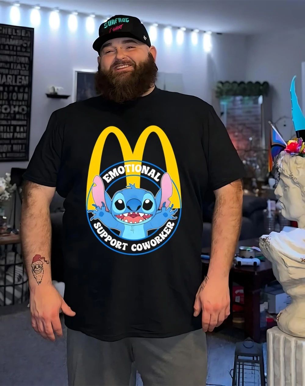 Mcdonald’s emotional support coworker Bluey shirt