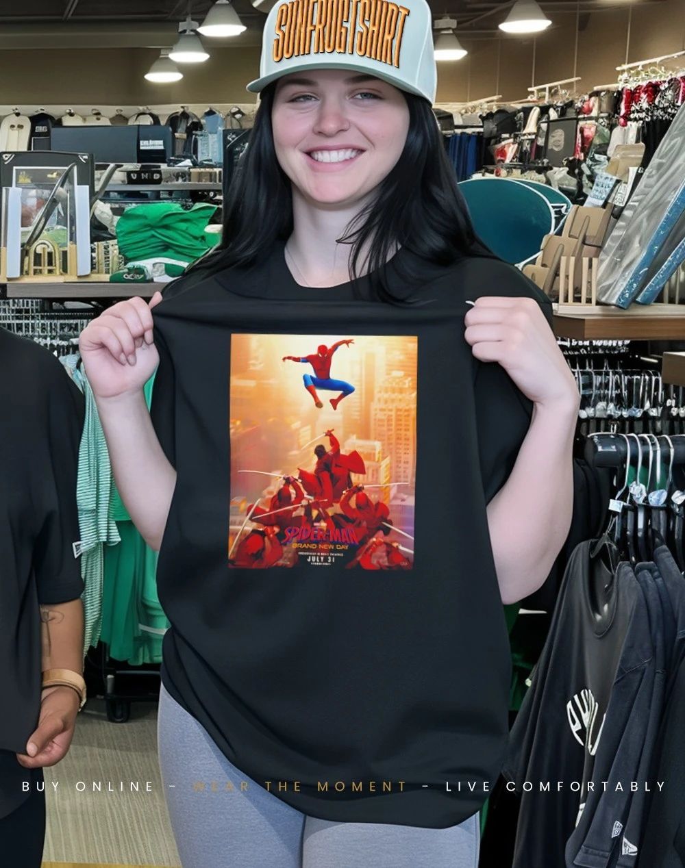 Spider-Man Brand New Day Movie Official Poster Peter Vs The Hand Shirt