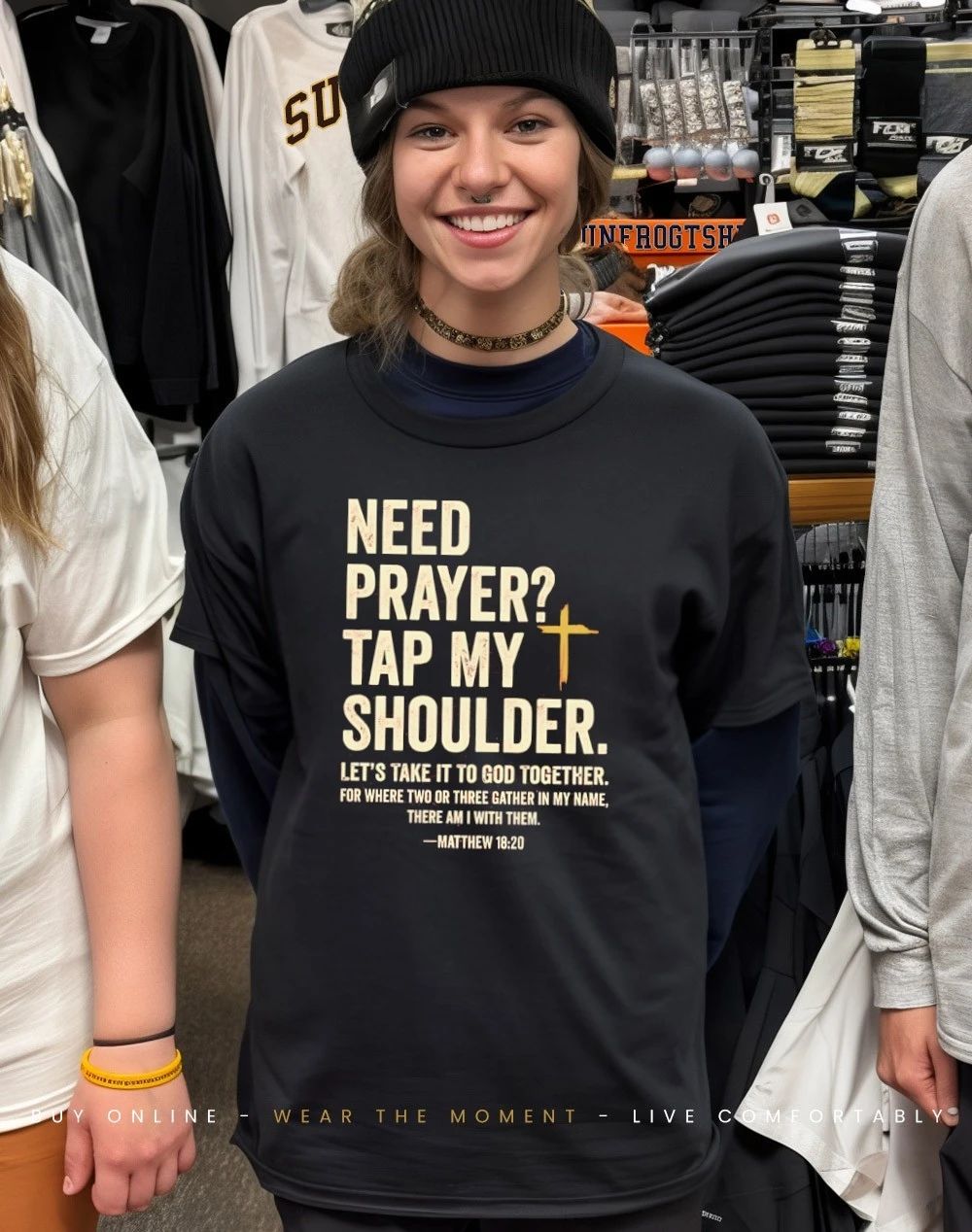 Need Prayer Tap My Shoulder shirt
