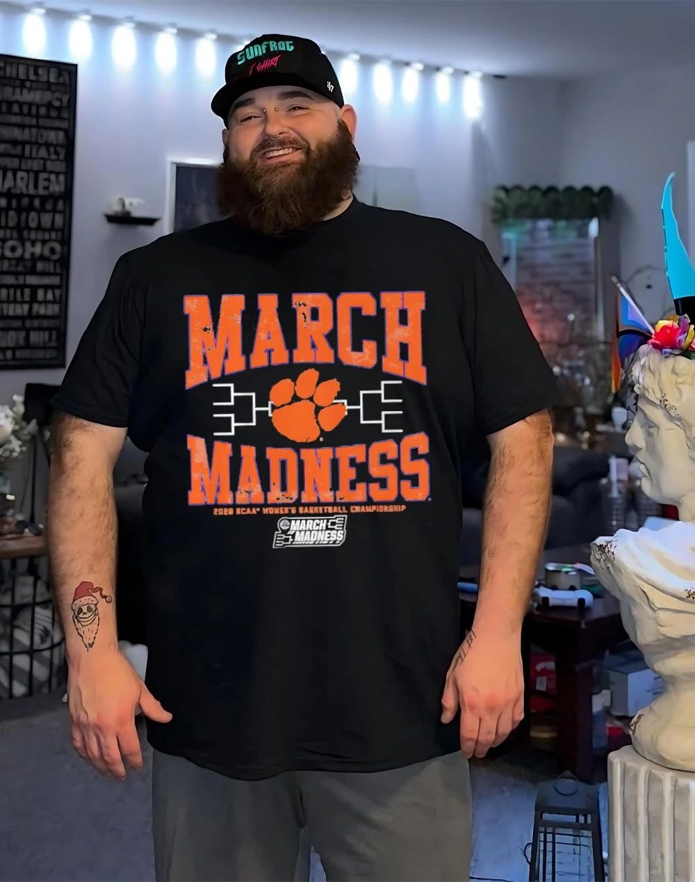 Clemson Tigers WBB 2026 March Madness logo shirt