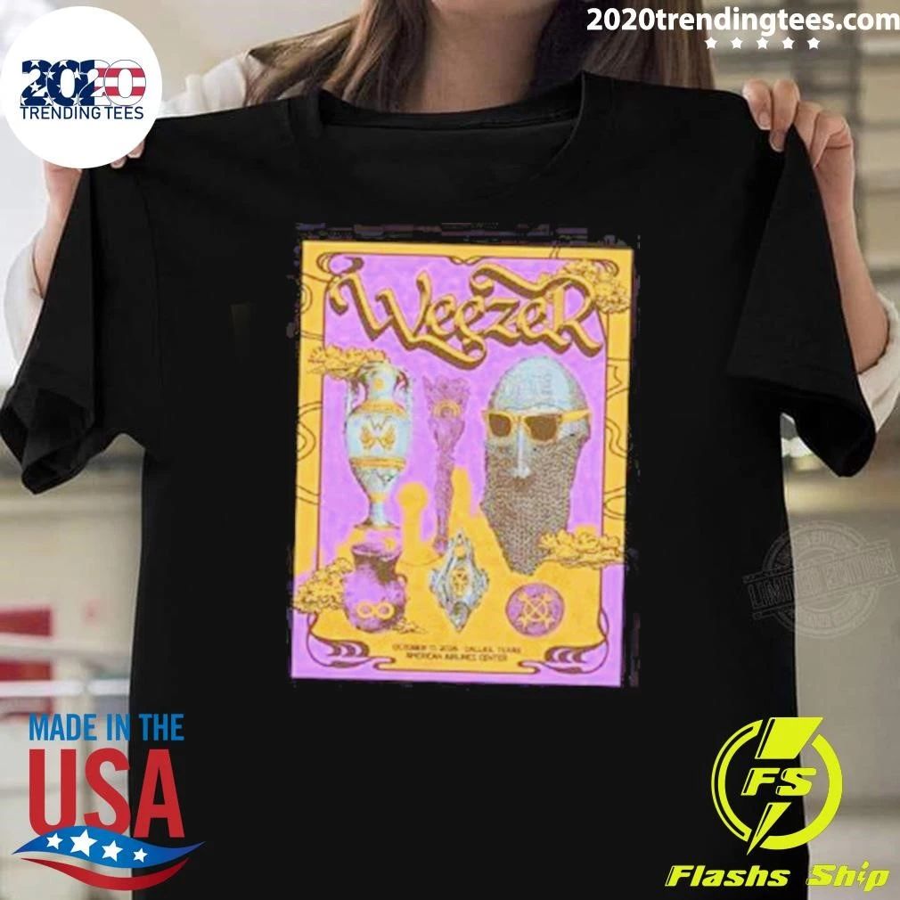 Weezer Dallas TX At American Airlines Center In Dallas TX On October 17 2026 Shirt