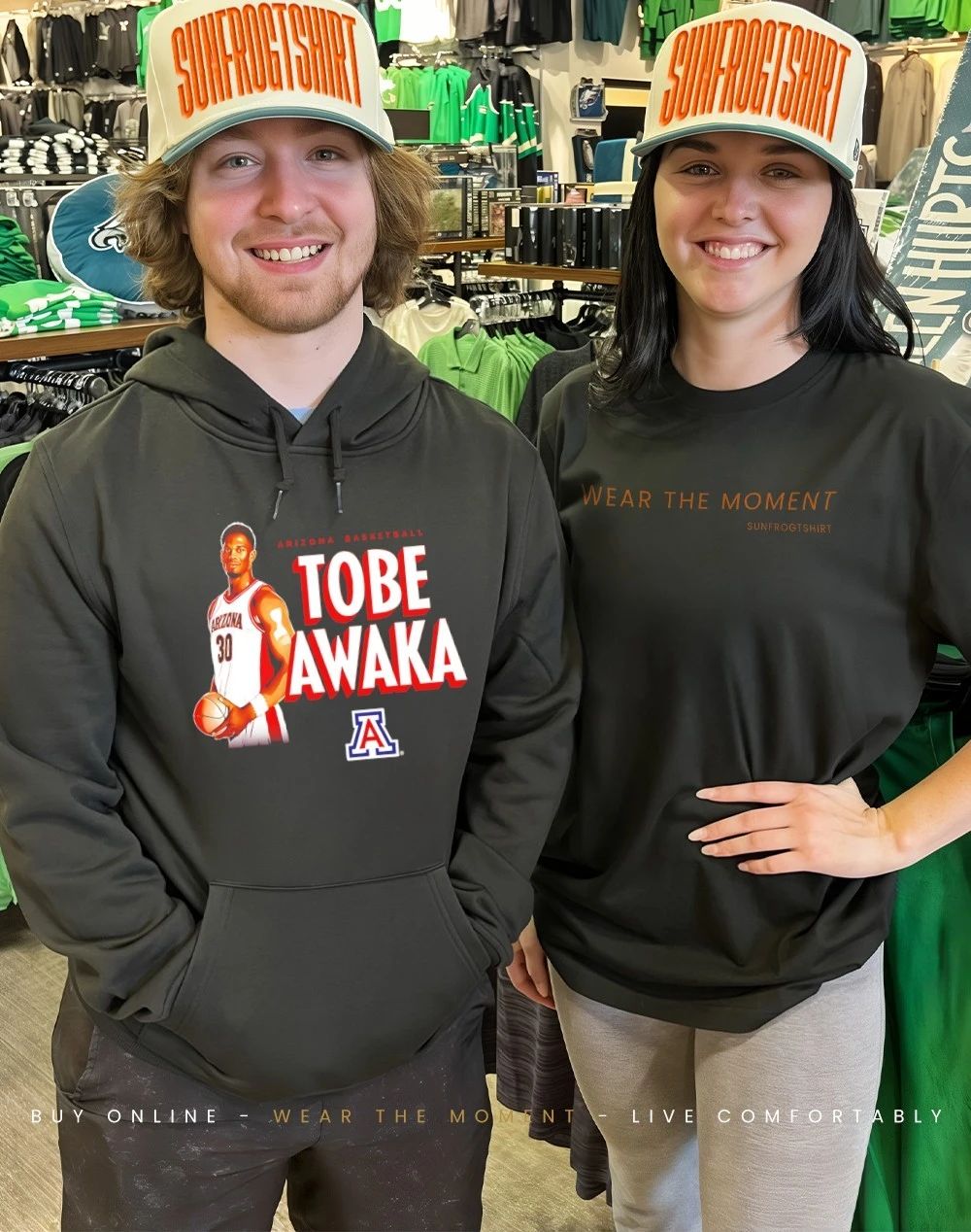 Tobe Awaka Arizona Wildcats March Madness graphic shirt
