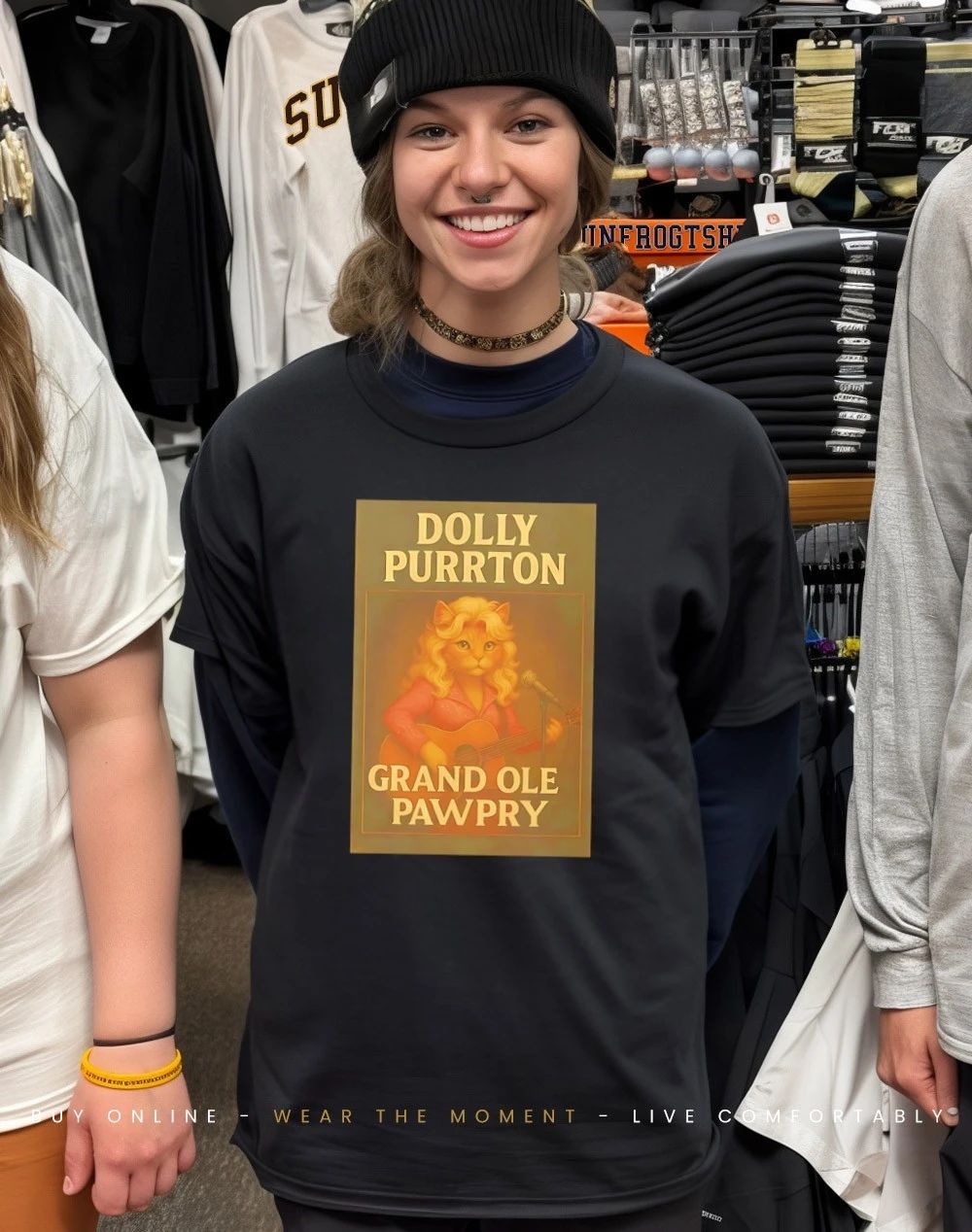 Dolly Purrton Grand Ole Pawpry Cat shirt
