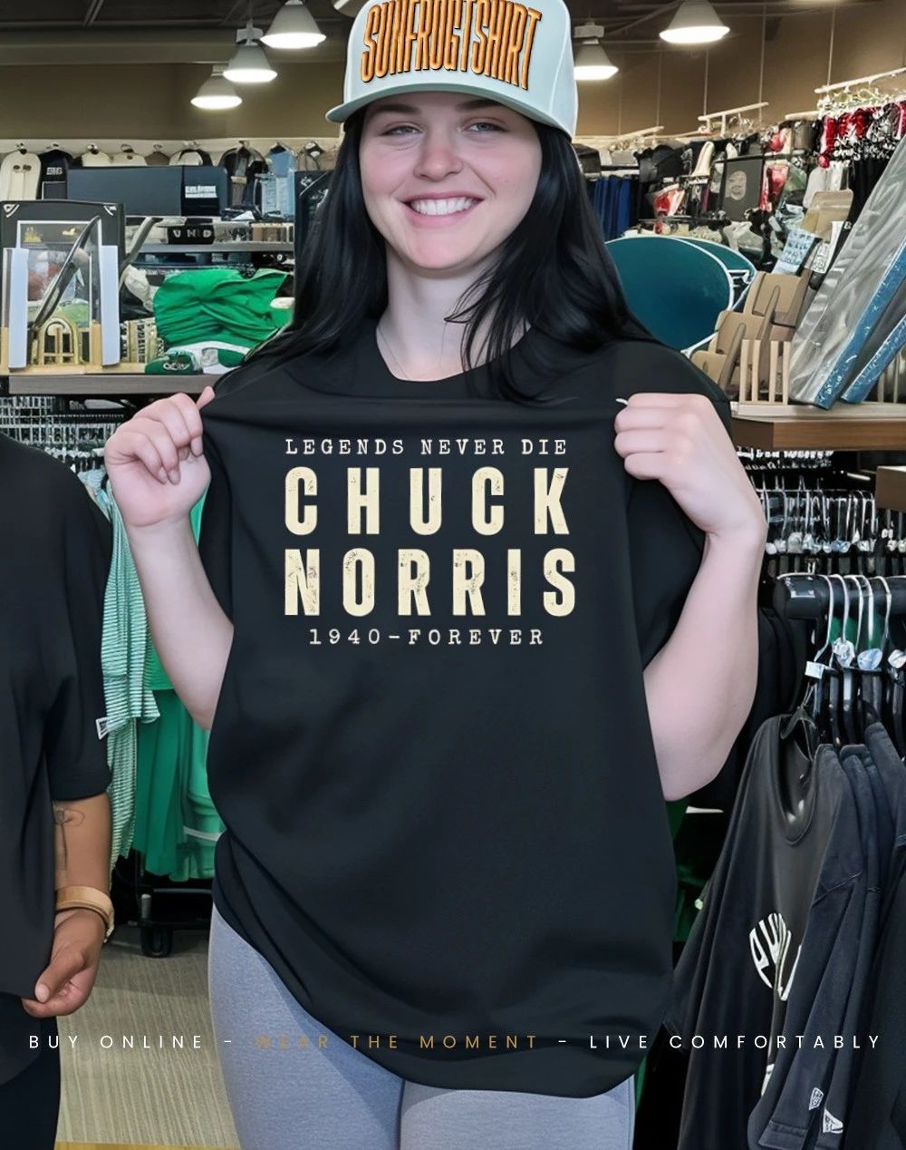 Chuck Norris Legends Never Die 1940-Forever Tribute shirt