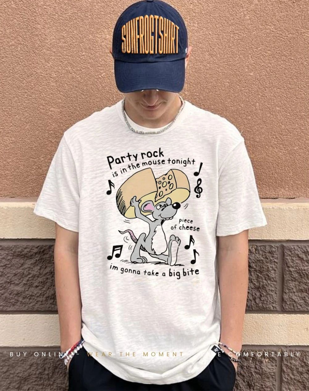 Party rock is in the mouse tonight I’m gonna take a big bite shirt