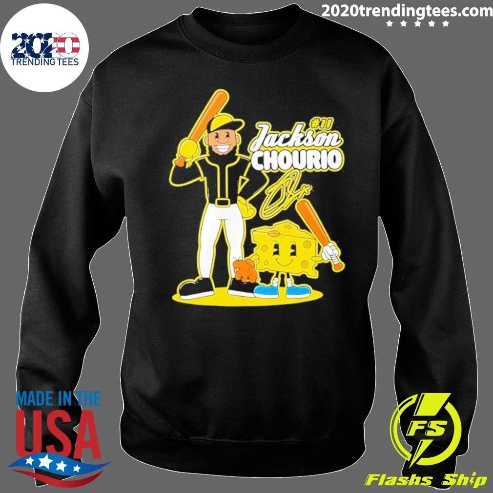 Jackson Chourio Number 11 Milwaukee Brewers Cheese Cartoon Signature Shirt
