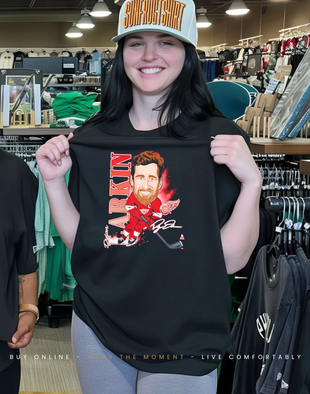 Detroit Red Wings Dylan Larkin Player Action signature shirt