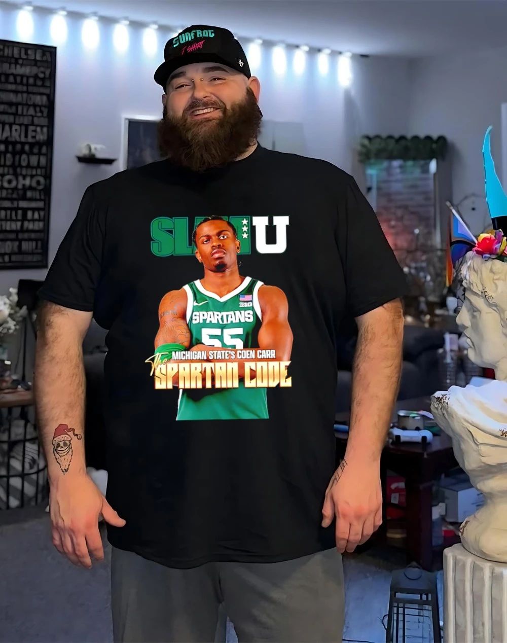 Coen Carr Michigan State Spartans The Spartan Code SlamU graphic shirt
