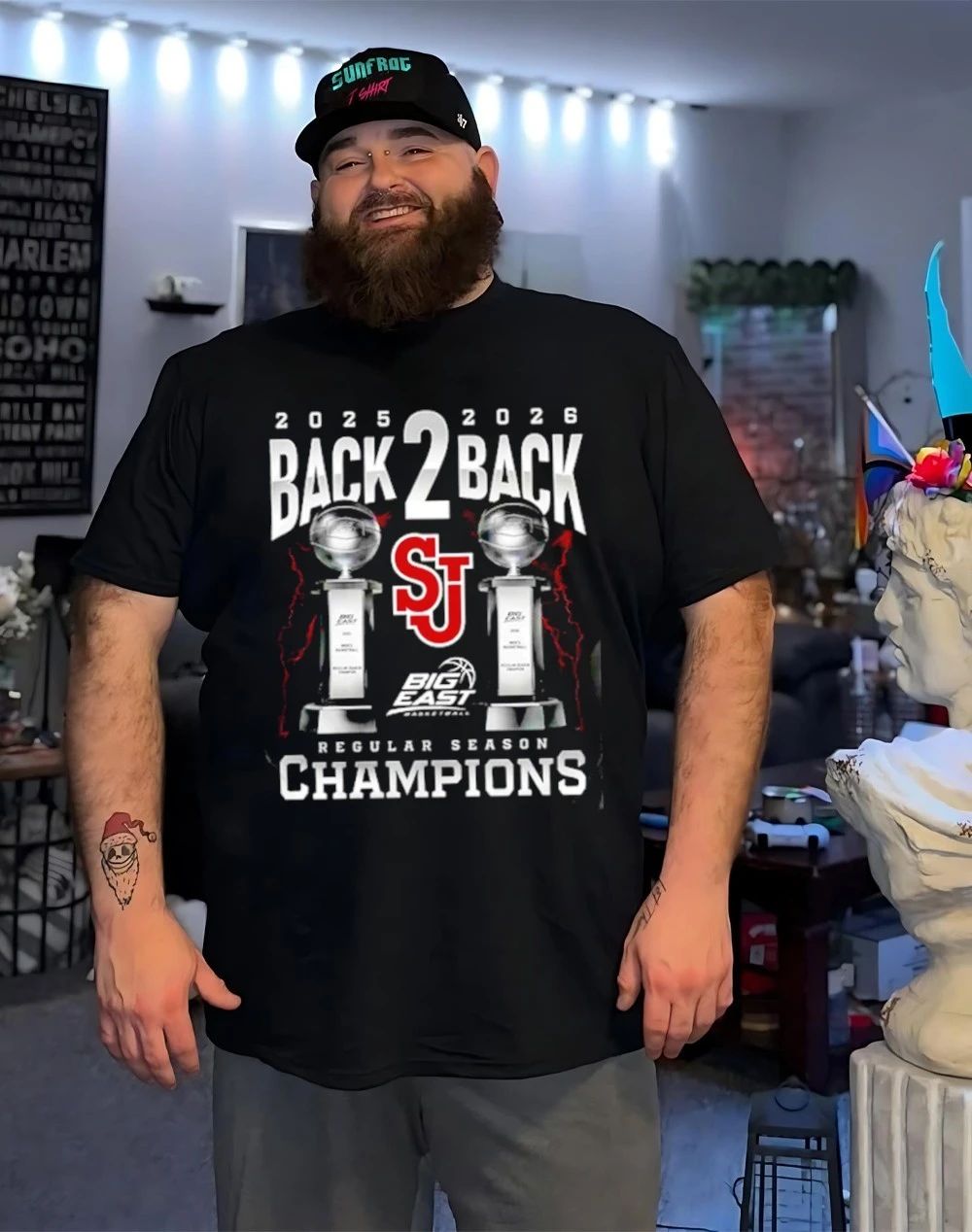 St. John’s University Men’s Basketball Big East Tournament Champions ’26 logo shirt