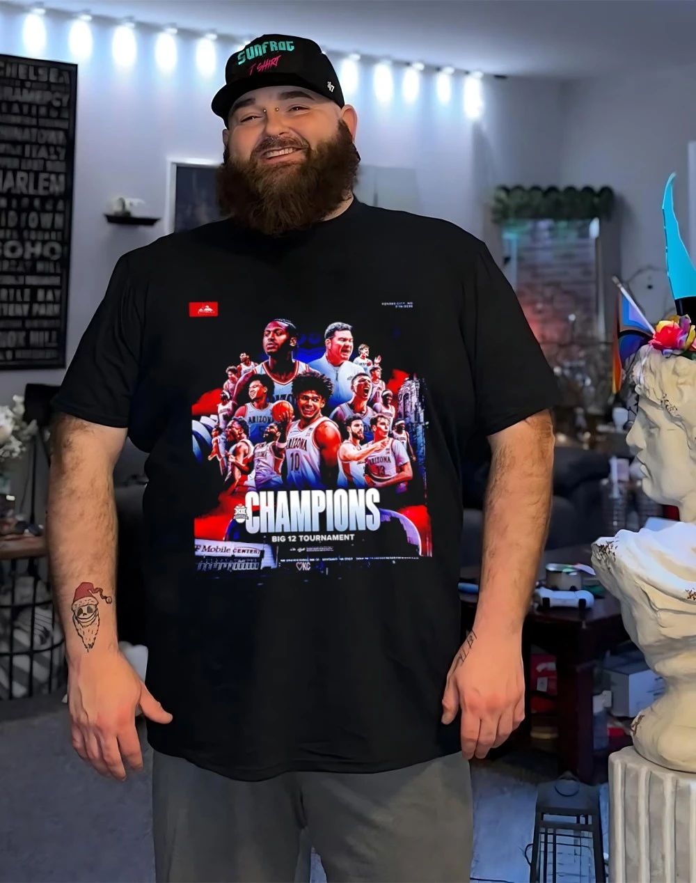 Arizona Wildcats Men’s Basketball 2026 Big 12 Tournament Champions Poster shirt