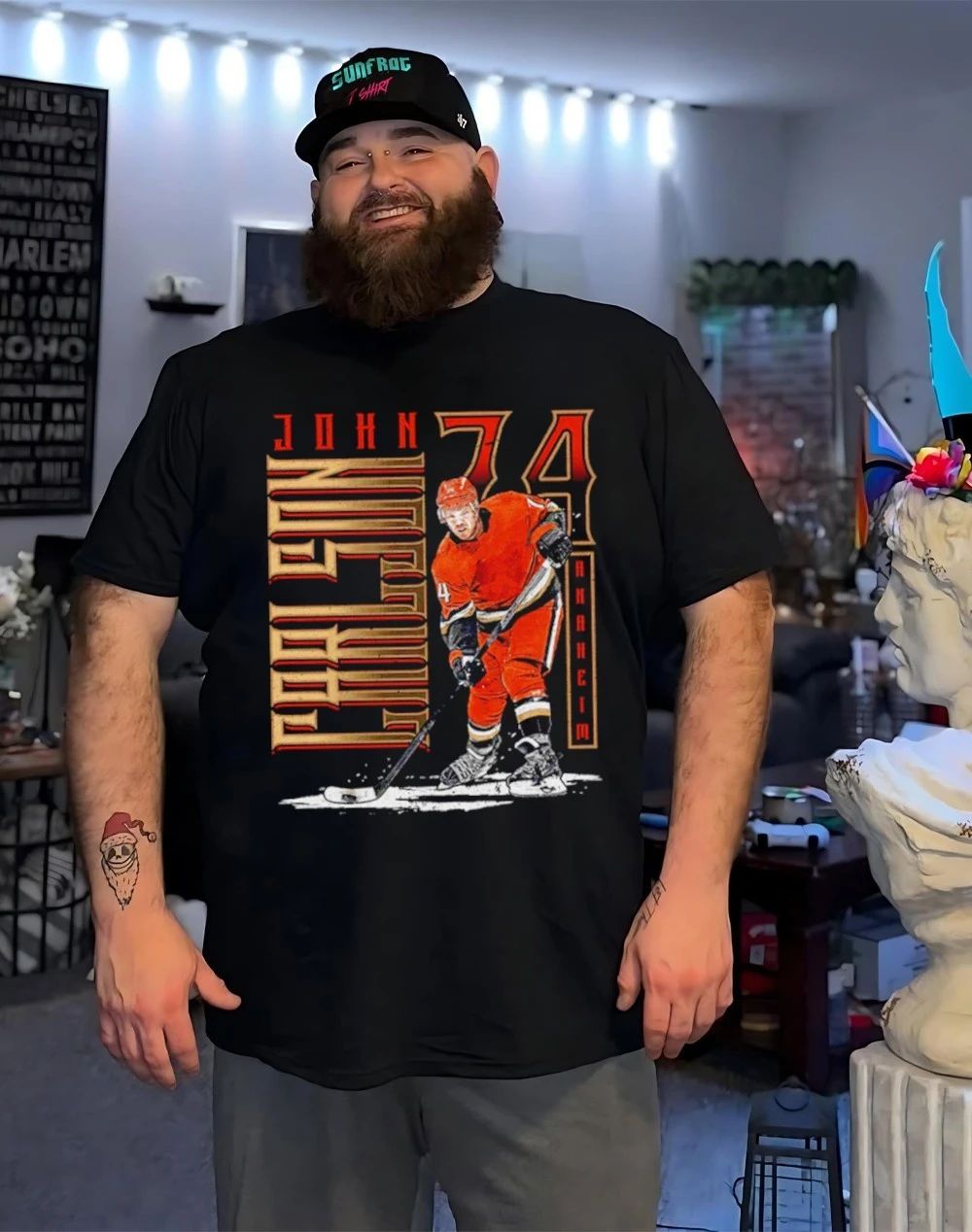 John Carlson Anaheim Ducks Vertical graphic shirt
