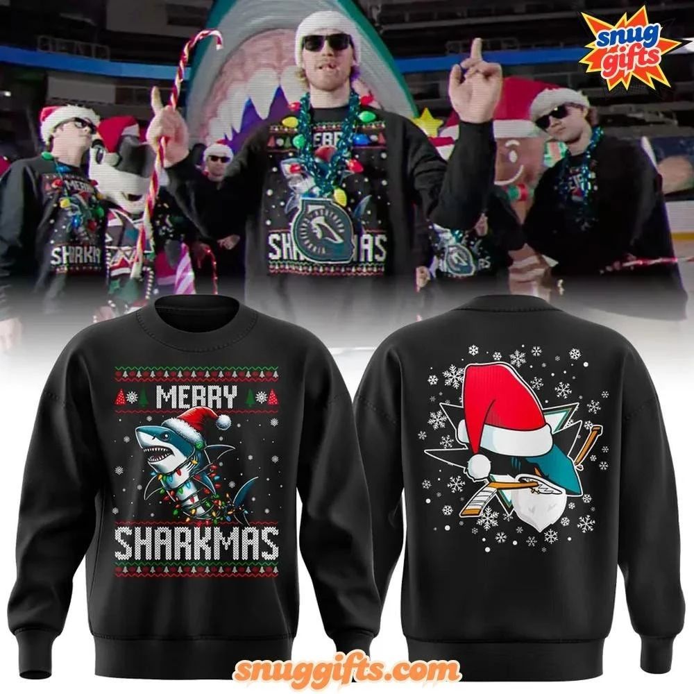 San Jose Sharks Merry Christmas 2025 Sweatshirt