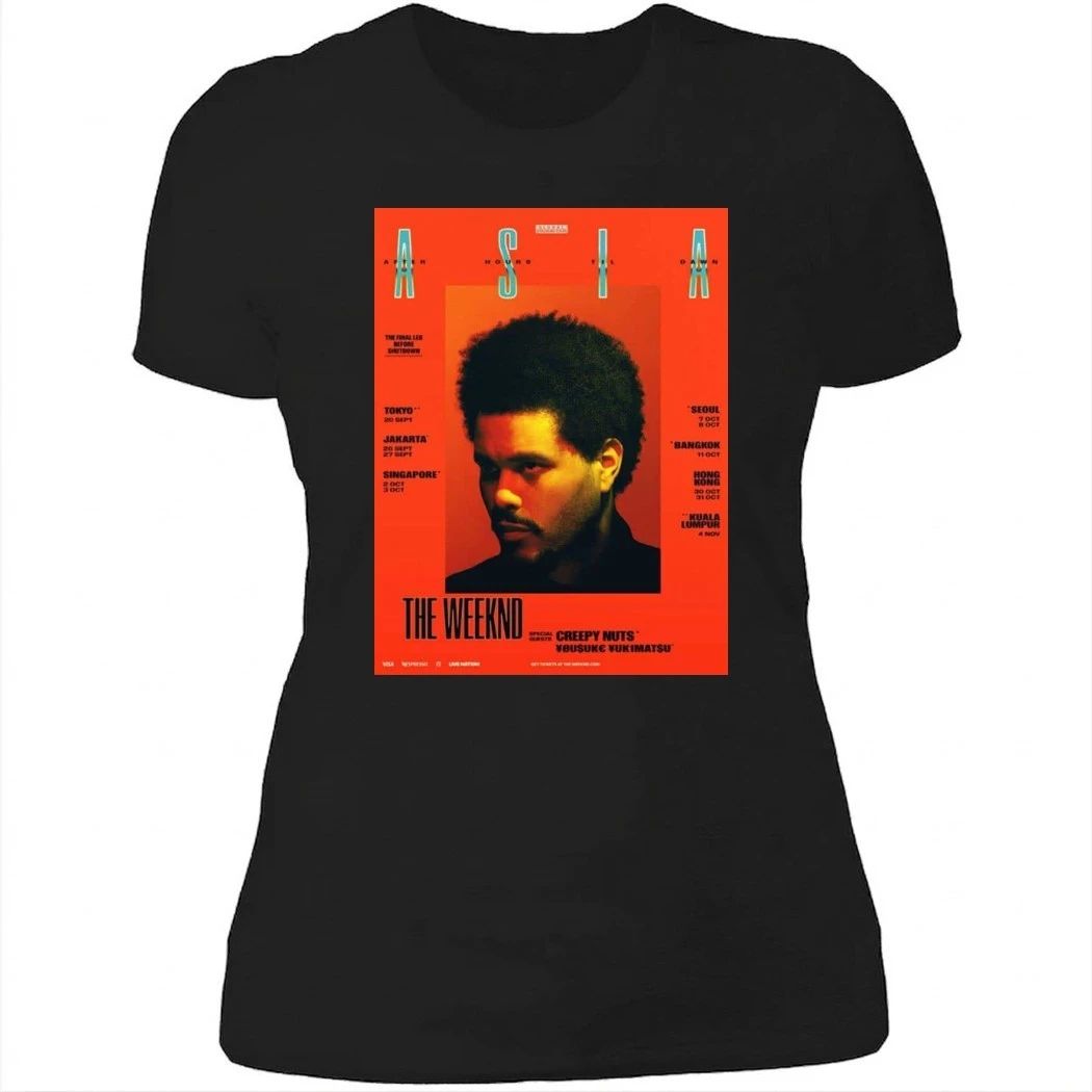 The Weeknd After Hours Til Dawn Tour 2026 Live In Asia Dates List Kicks Off In Tokyo On September 20 High-Quality Poster Shirt