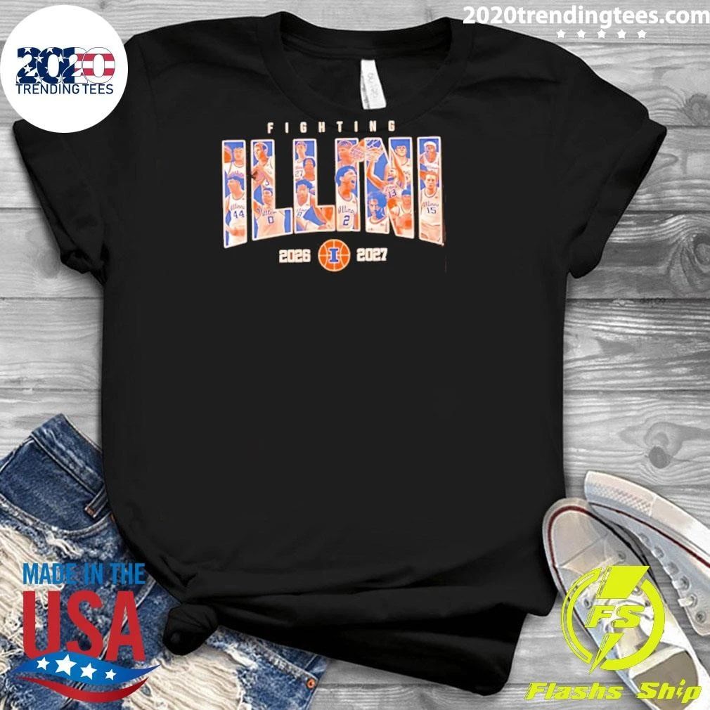 Illinois Fighting Illini Nil Men’s Basketball 2026-2027 Roster Shirt