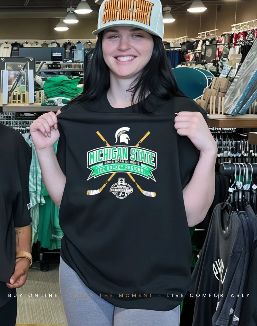 Michigan State Spartans 2026 NCAA DI Men’s Ice Hockey Regional Championship logo shirt