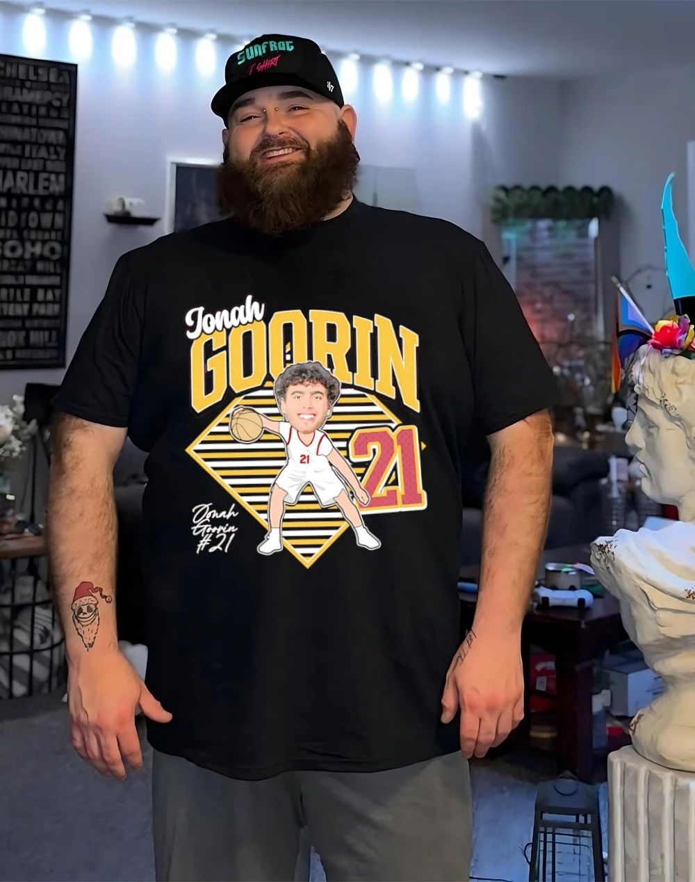 Jonah Goorin USC Trojans caricature 2026 shirt