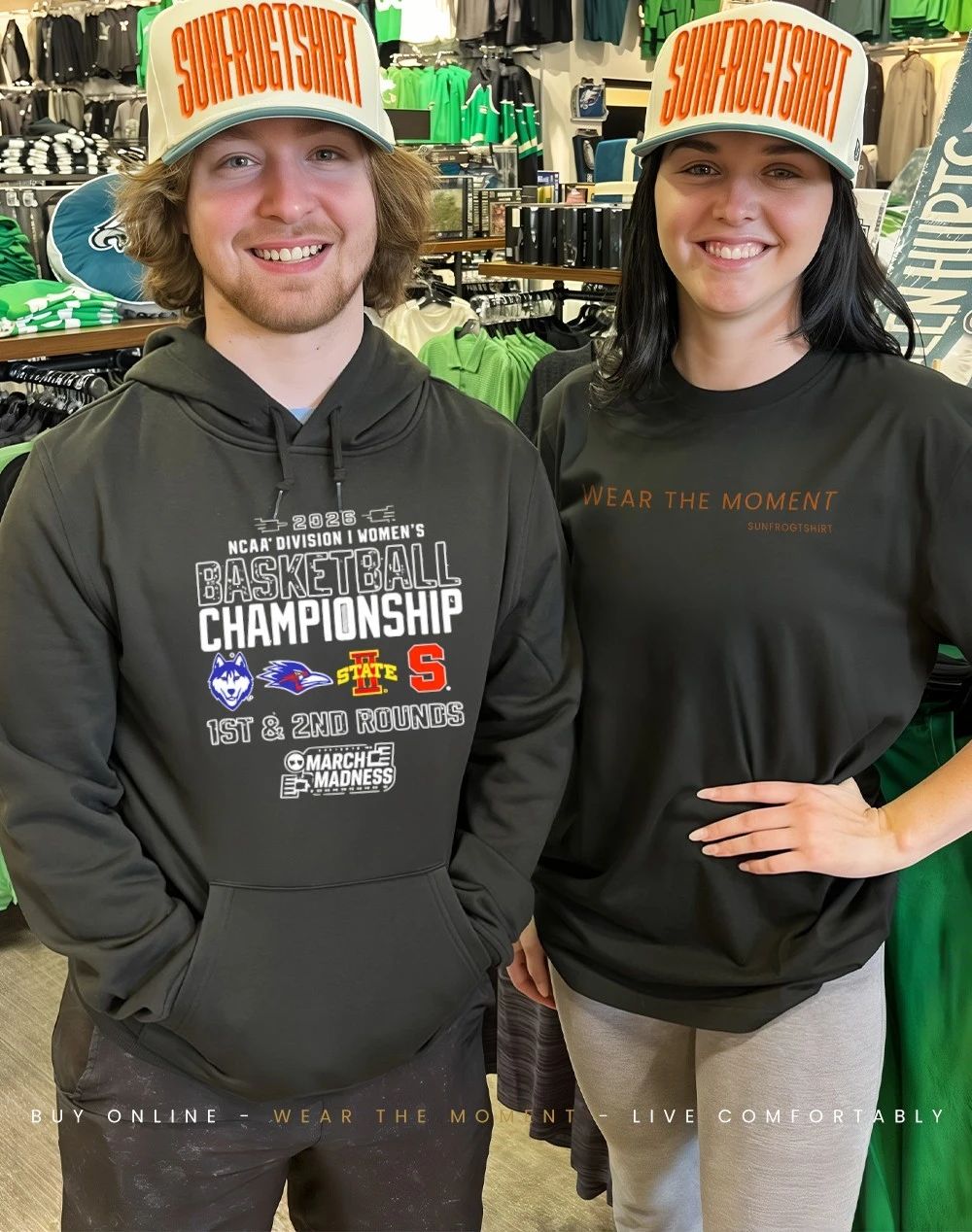 Four Teams 2026 NCAA DI Women’s Basketball Championship 1st and 2nd Rounds Storrs Ct March Madness shirt