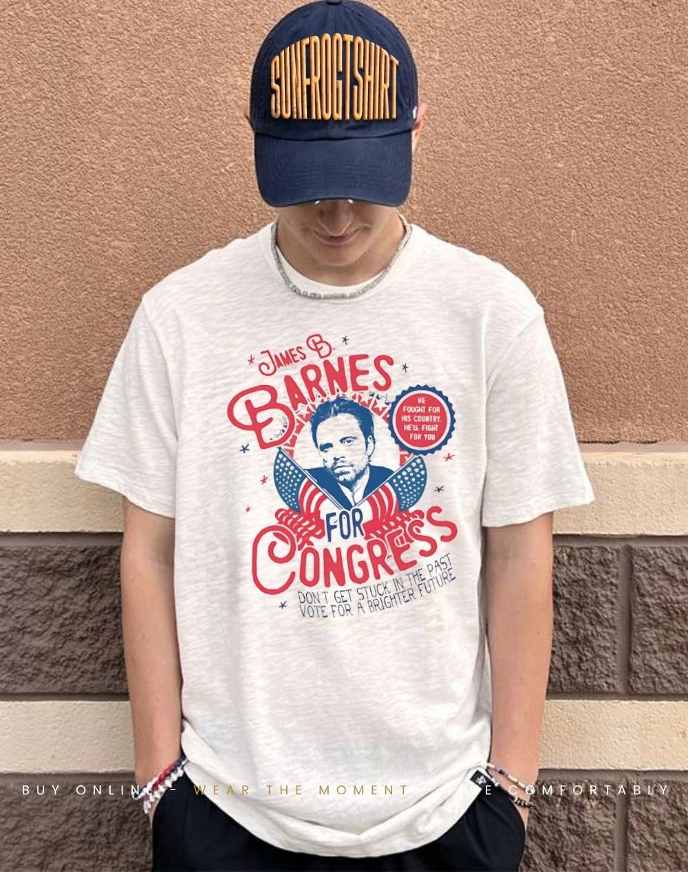 James Barnes for congress don’t get stuck in the past vote for a brighter future shirt