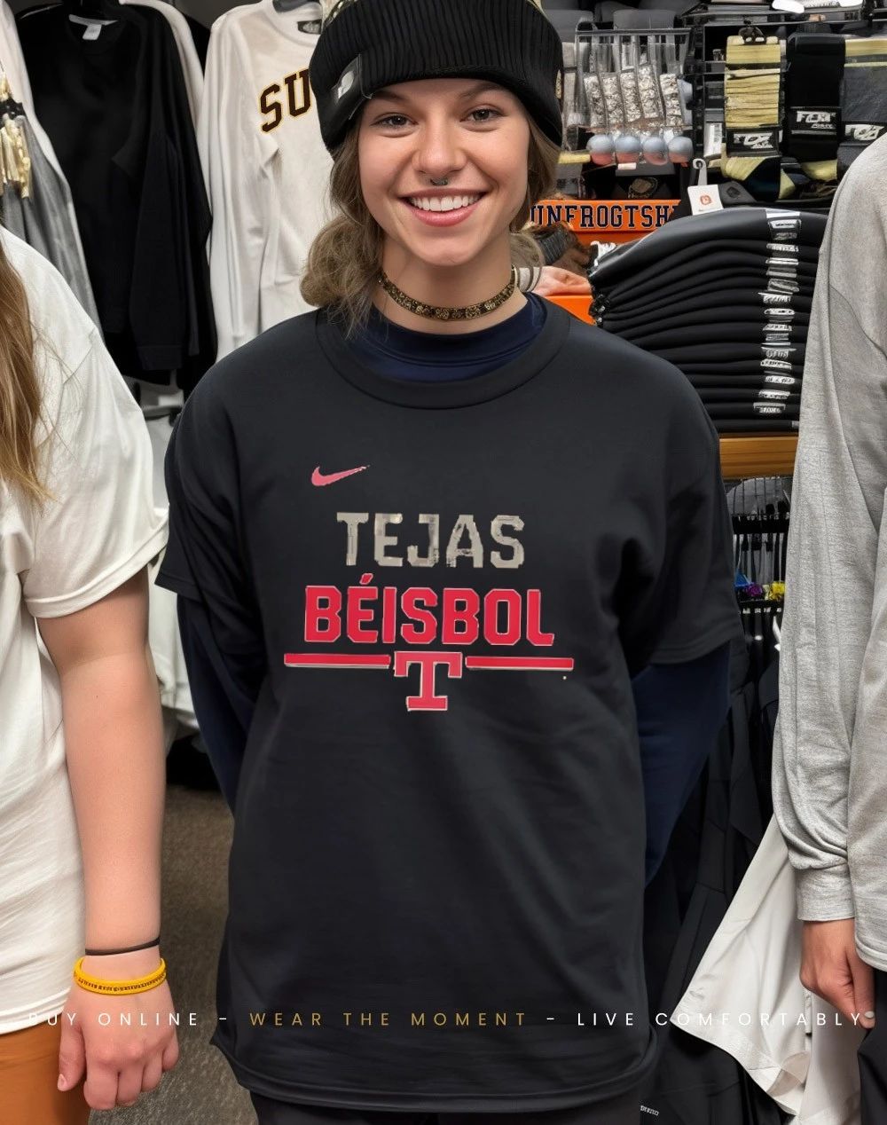 Texas Rangers Tejas Beisbol 2026 City Connect Wordmark shirt