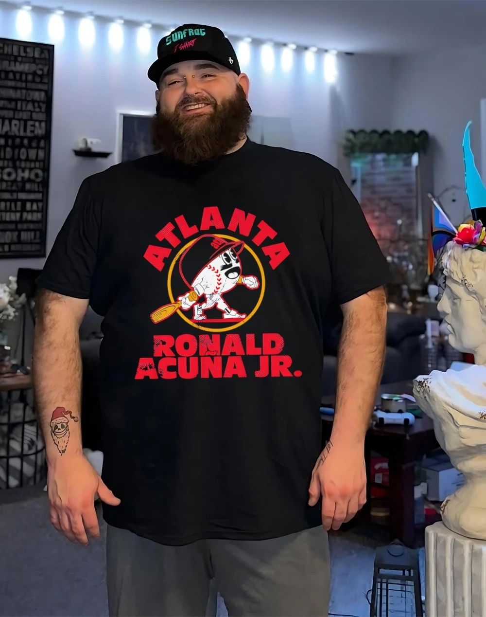 Ronald Acuña Jr Atlanta Braves Baseball Buddies cartoon shirt