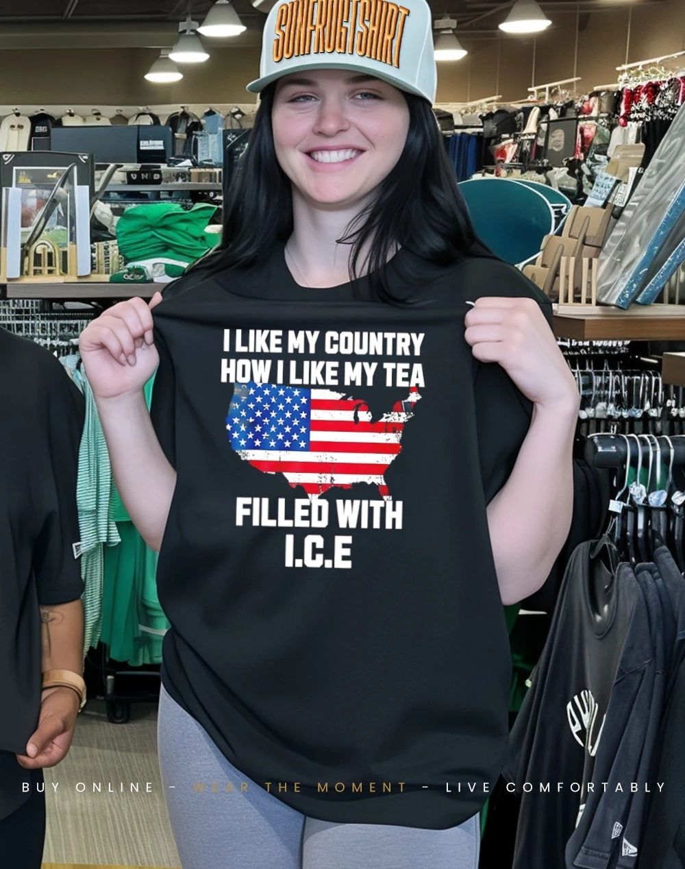 I Like My Country How I Like My Tea Filled with ICE State shirt