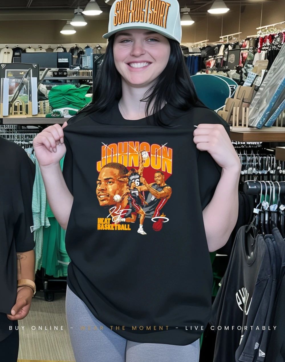 Keshad Johnson Miami Heat Collage signature shirt