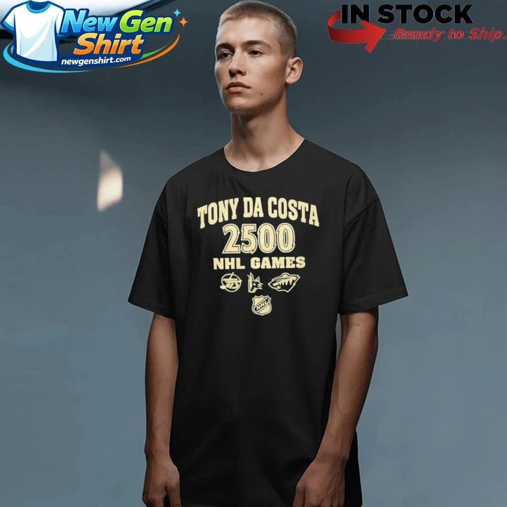 Tony Da Costa 2500 NHL Games Shirt