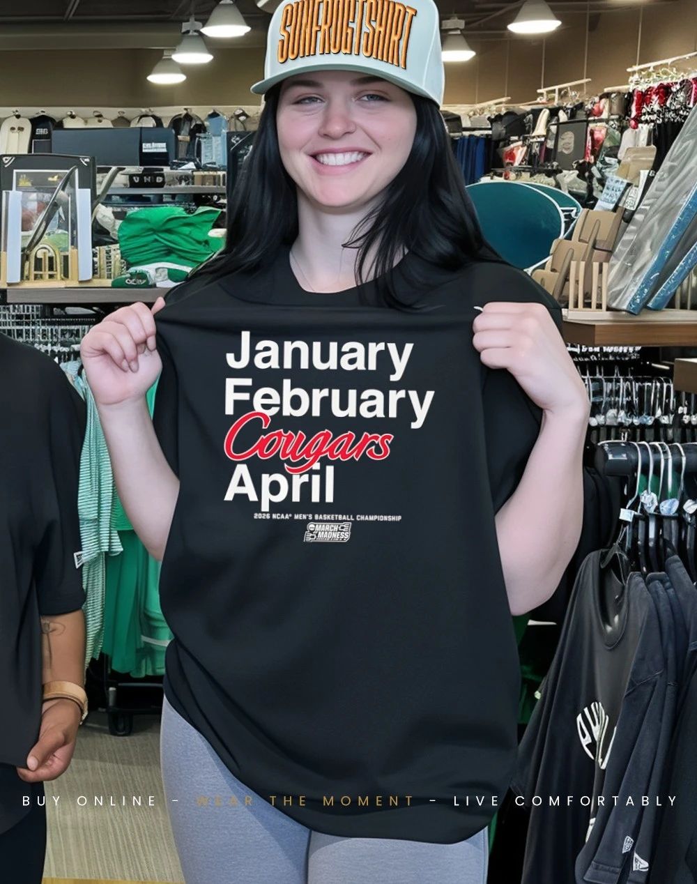 Houston Cougars MBB 2026 March Madness Month January February Cougars April shirt