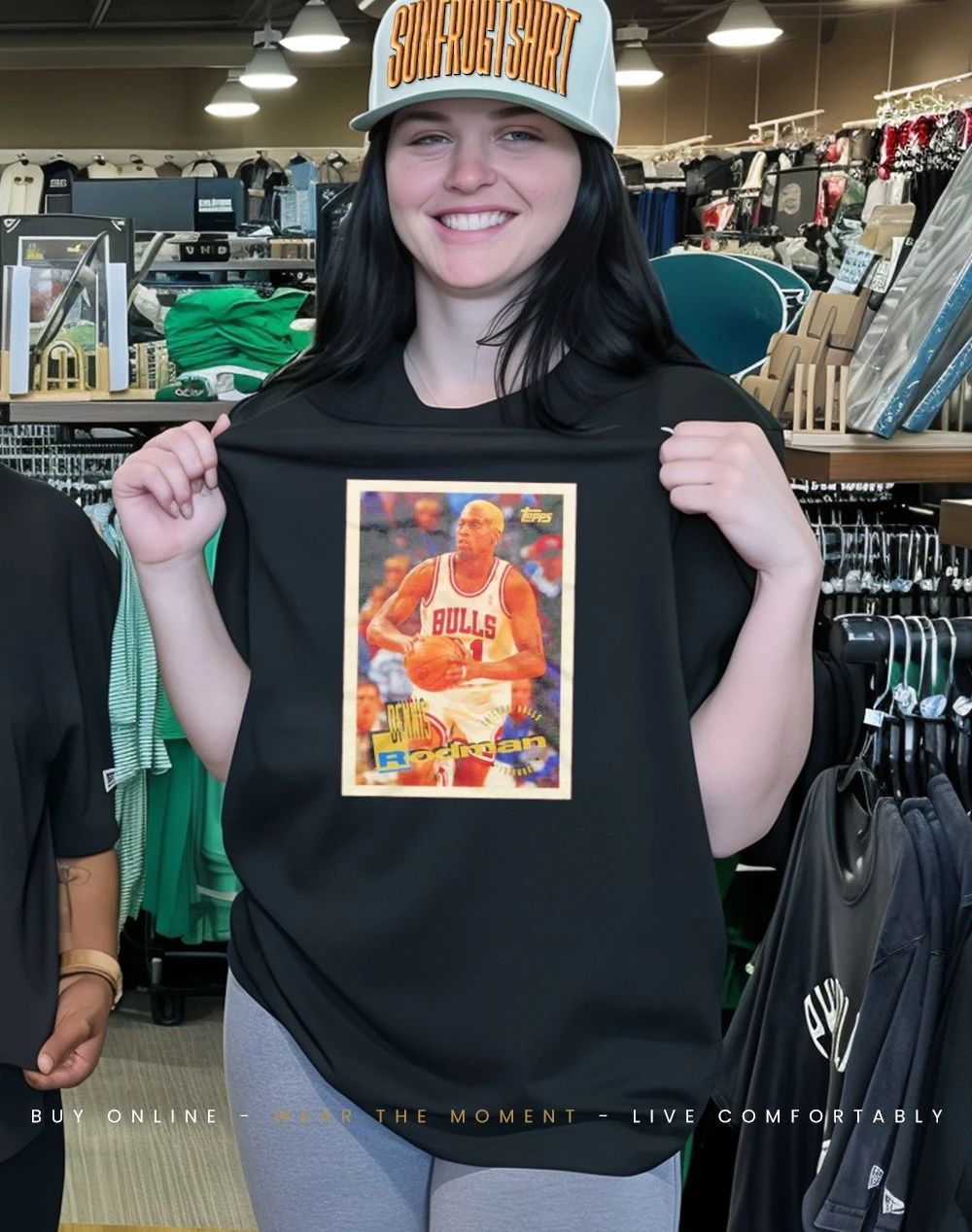 Dennis Rodman Bulls 1995 Topps Basketball Legendary Card shirt