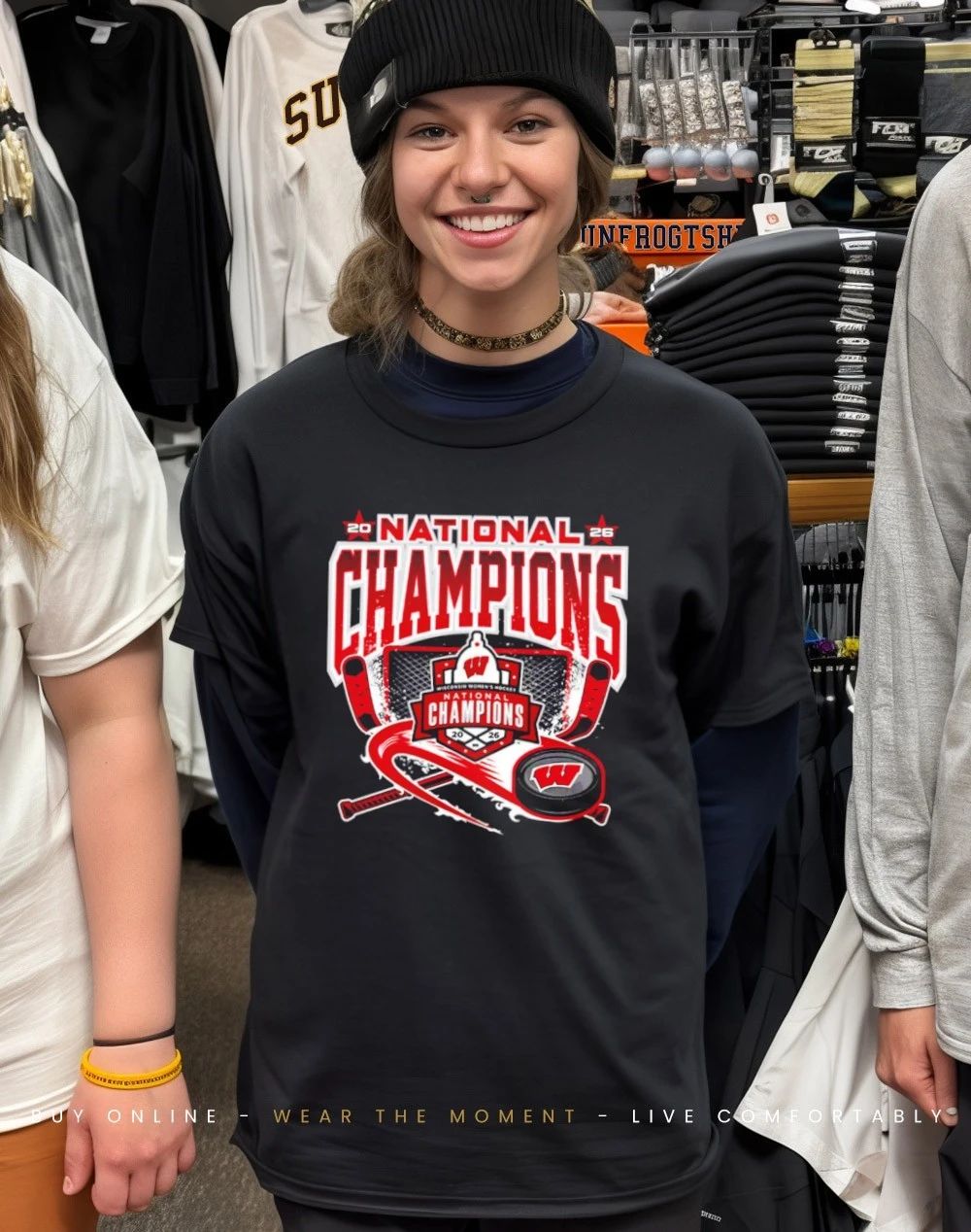Wisconsin Women’s Ice Hockey NCAA 2026 National Champions Roster shirt