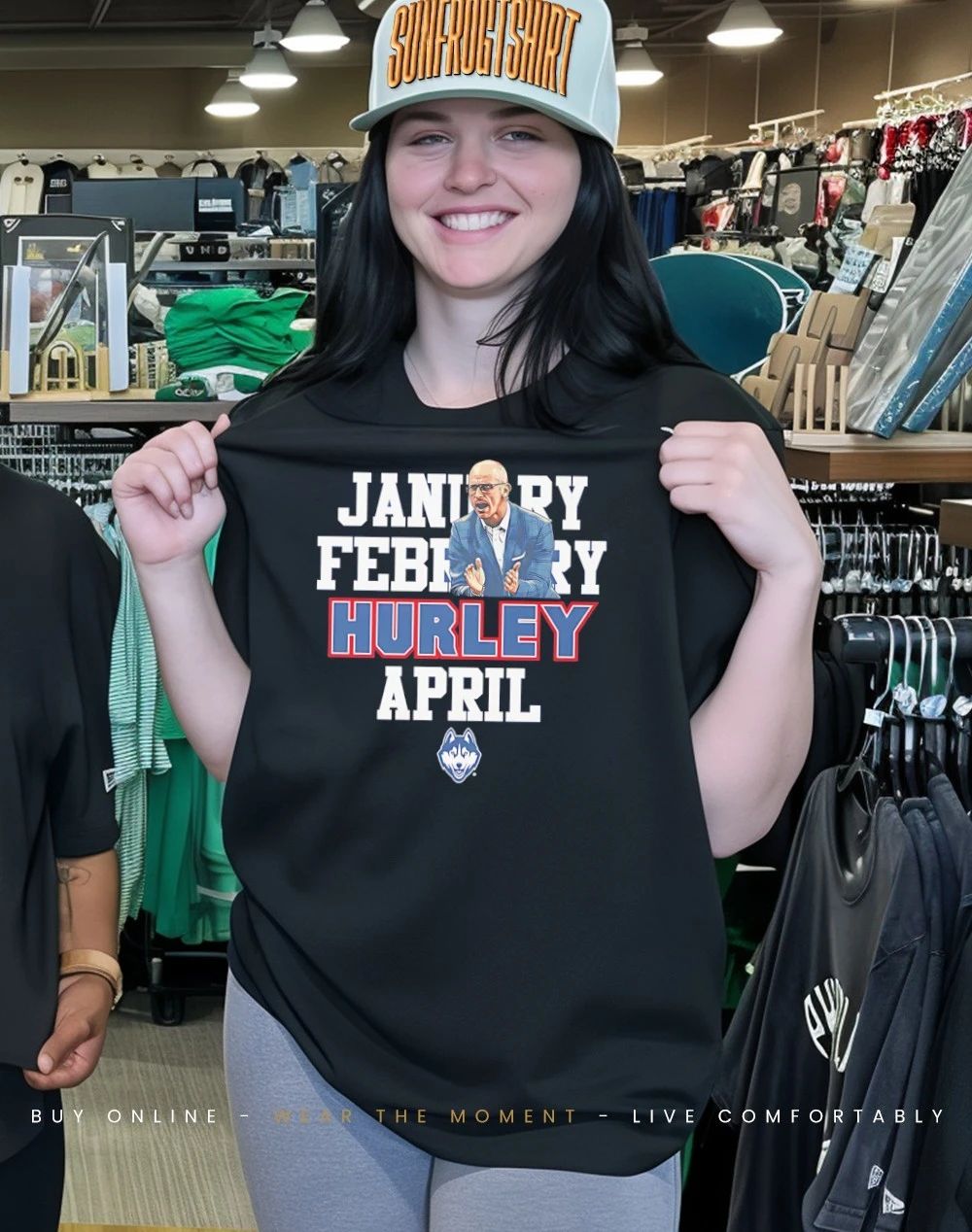 Dan Hurley UConn Women’s Basketball Jan Feb Hurley April shirt