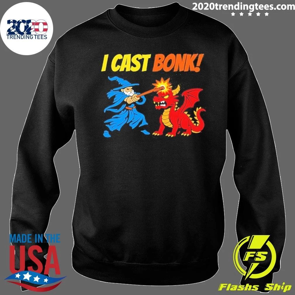 I Cast Bonk Wizard Dungeons And Dragons Game Shirt