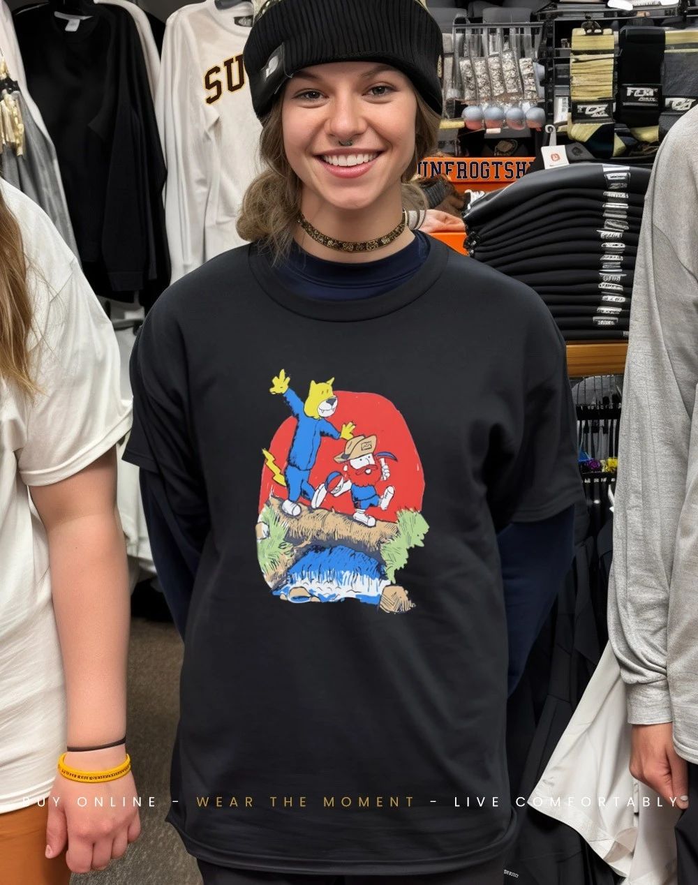 Mile High Mascot Adventure Denver Nuggets Rocky Mountain Parody shirt