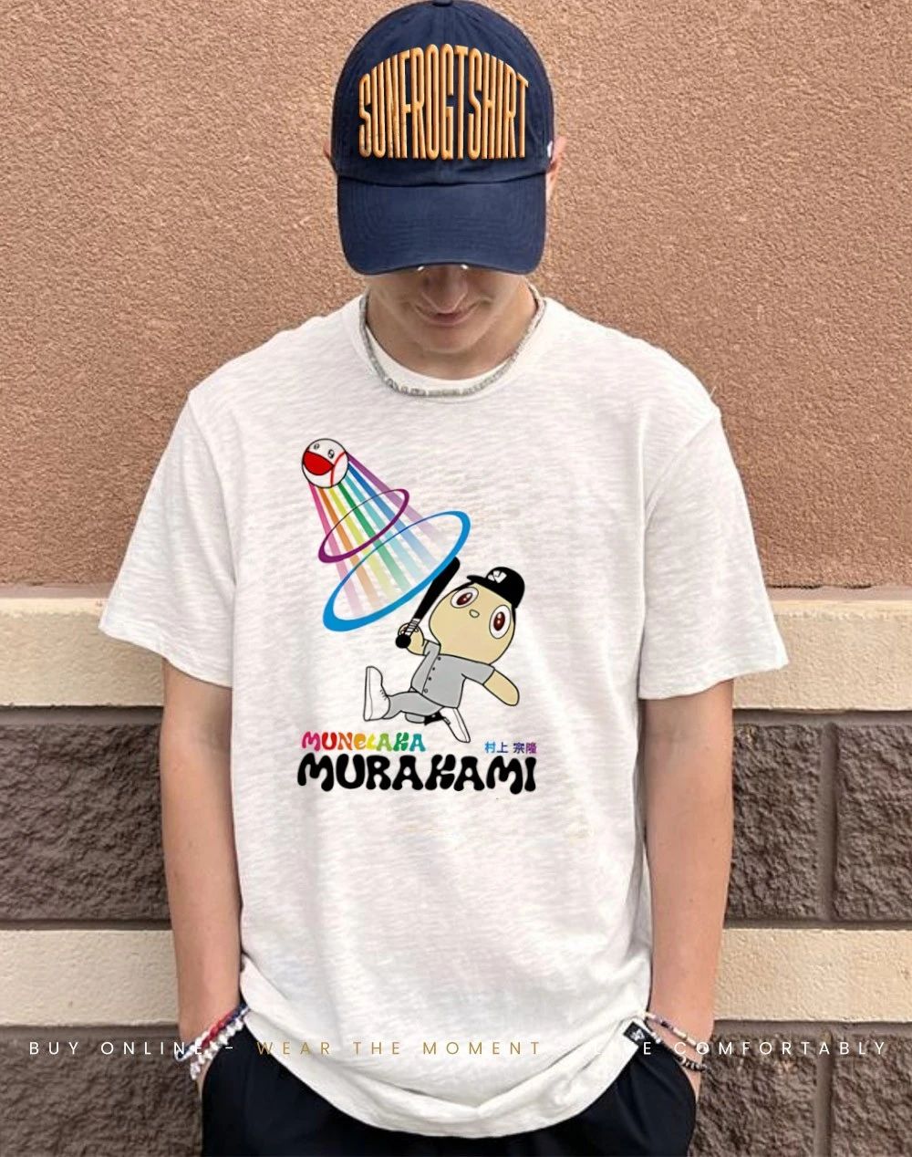 Murakami Alternate baseball cartoon shirt