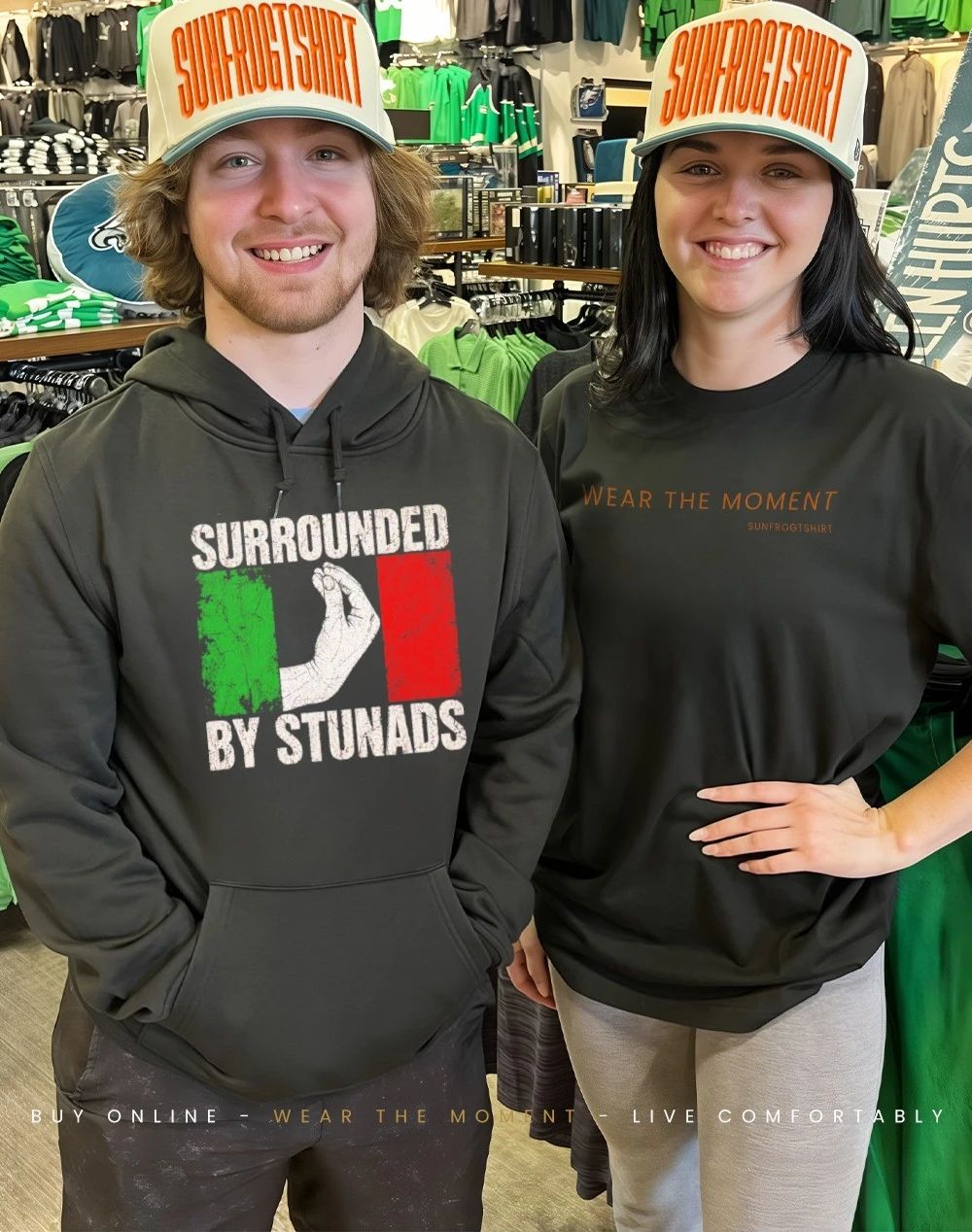 Surrounded By Stunads Italian hand flag shirt