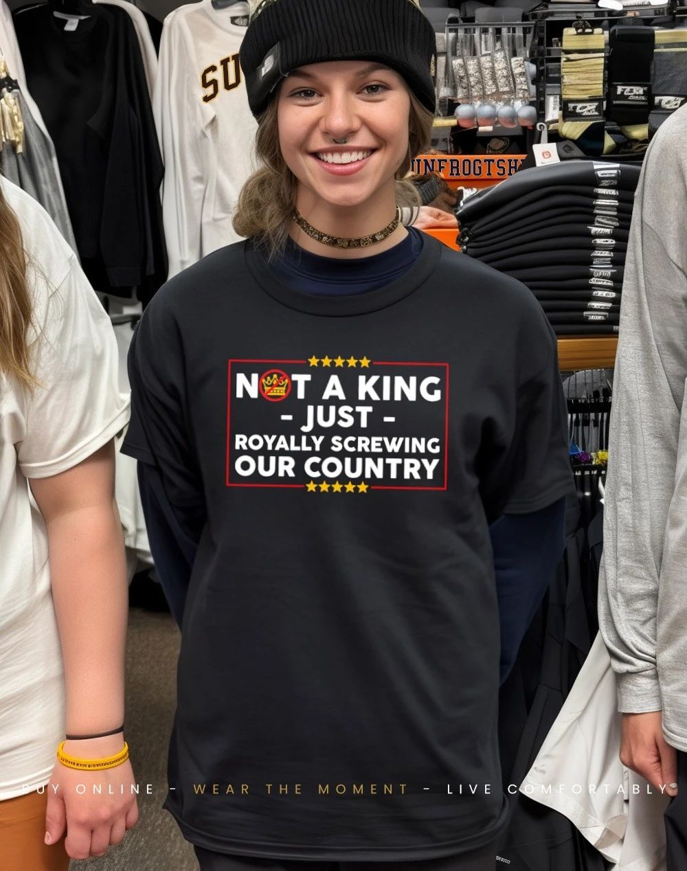 Not a king just royally screwing our country shirt