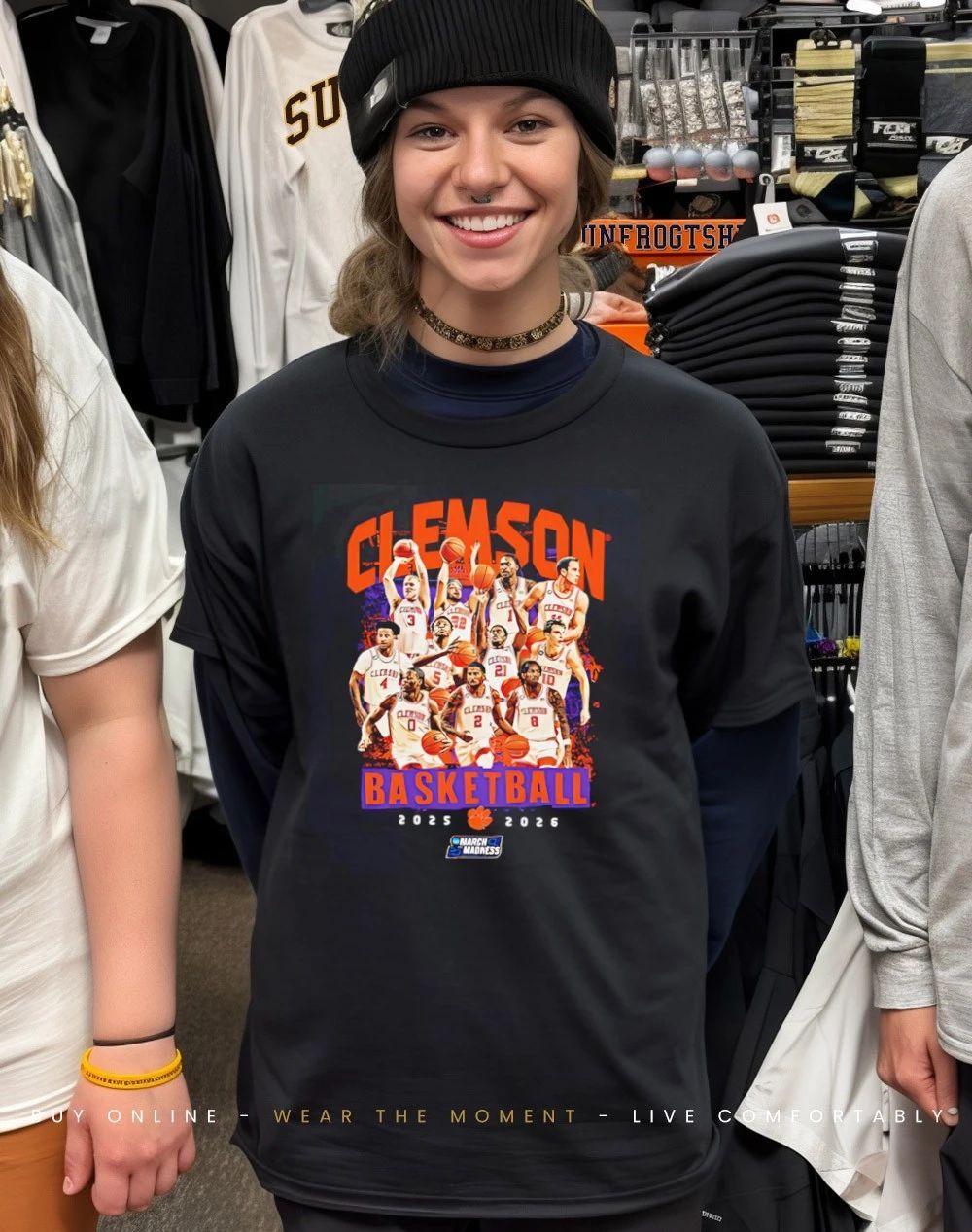 Clemson Men’s Basketball NCAA March Madness 2026 Team Collage shirt