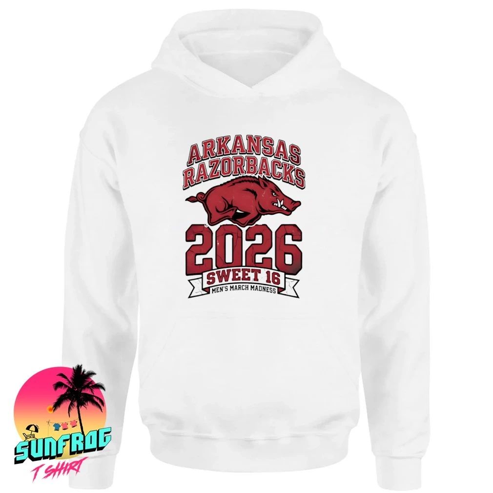 Arkansas Razorbacks Sweet 16 2026 Men’s March Madness logo shirt