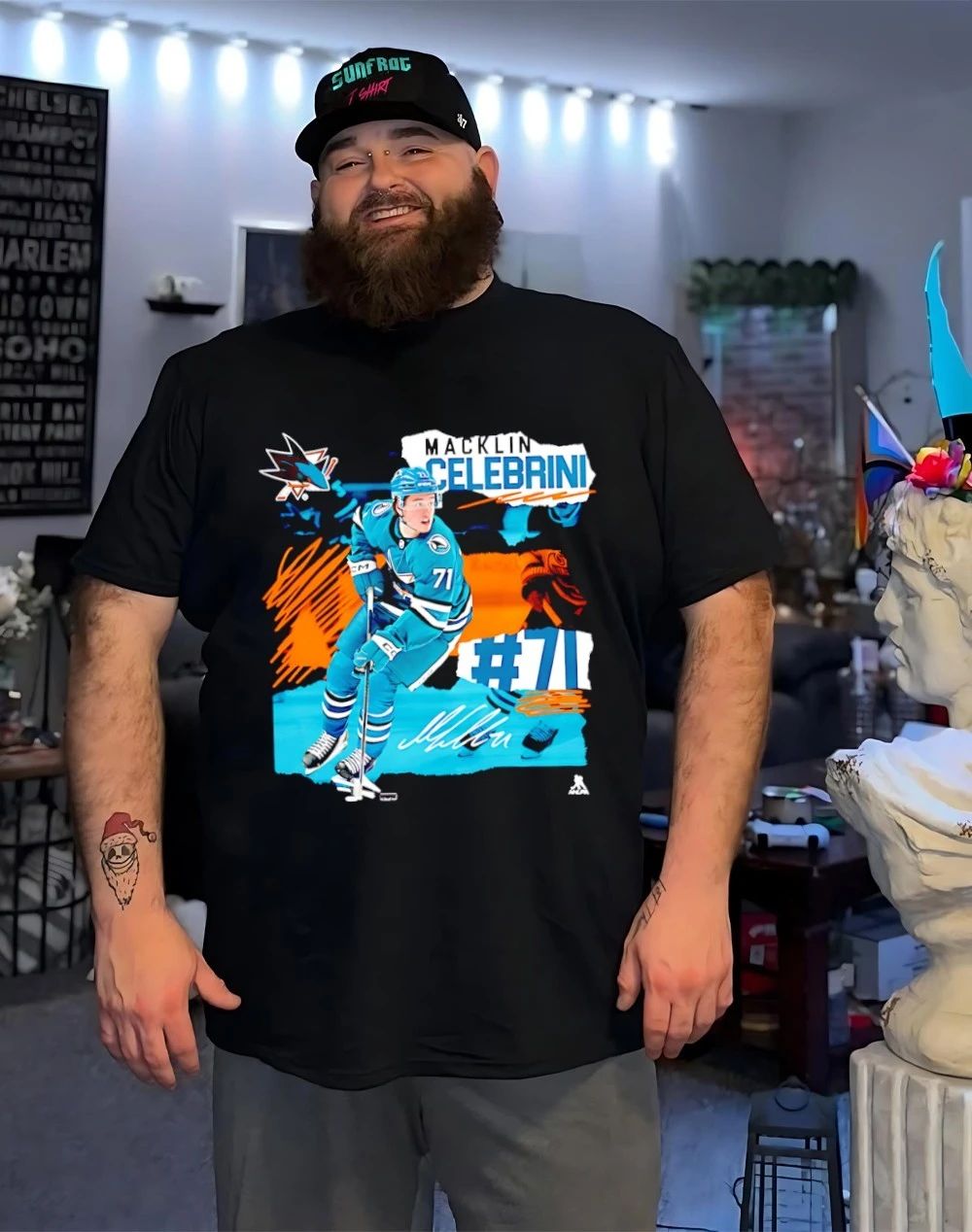 Macklin Celebrini San Jose Sharks Fresh Ice signature shirt
