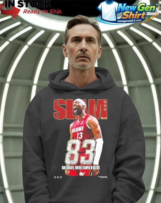 Bam Adebayo Miami Heat SLAM 83 Points Coverove Shirt